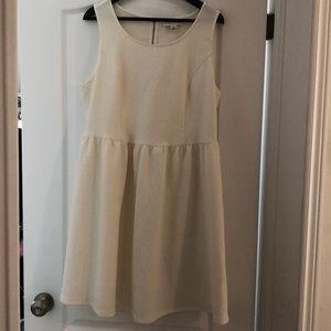 Skater dress cream white